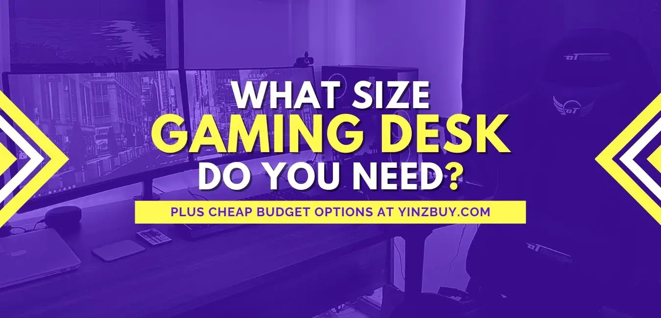 what size gaming desk do you need for your setup and budget plus cheap gaming desk options under 100 yinzbuy