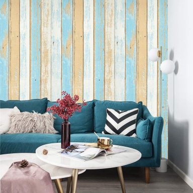 Peel and Stick Wallpaper decorate an accent wall