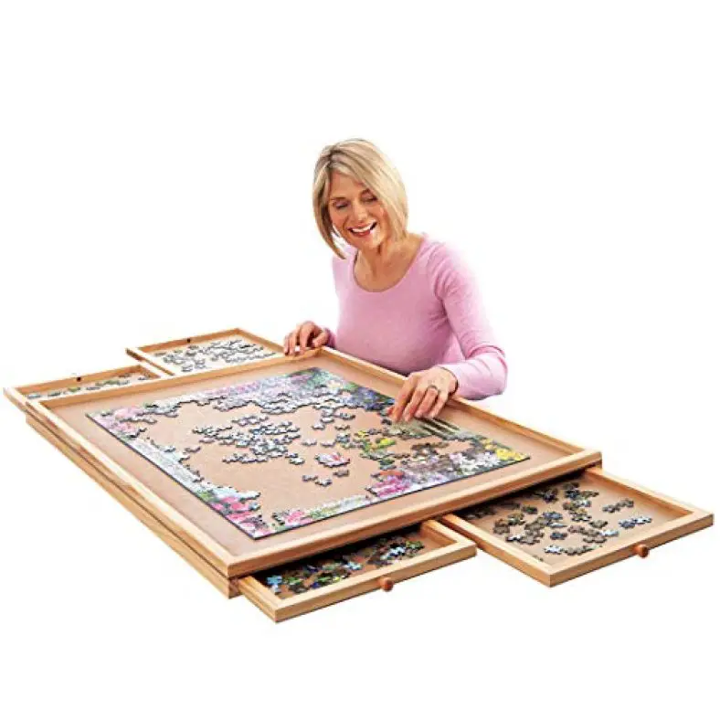 Deluxe Jigsaw Puzzle Organizer with Drawers for Puzzle Lovers Yinz Buy