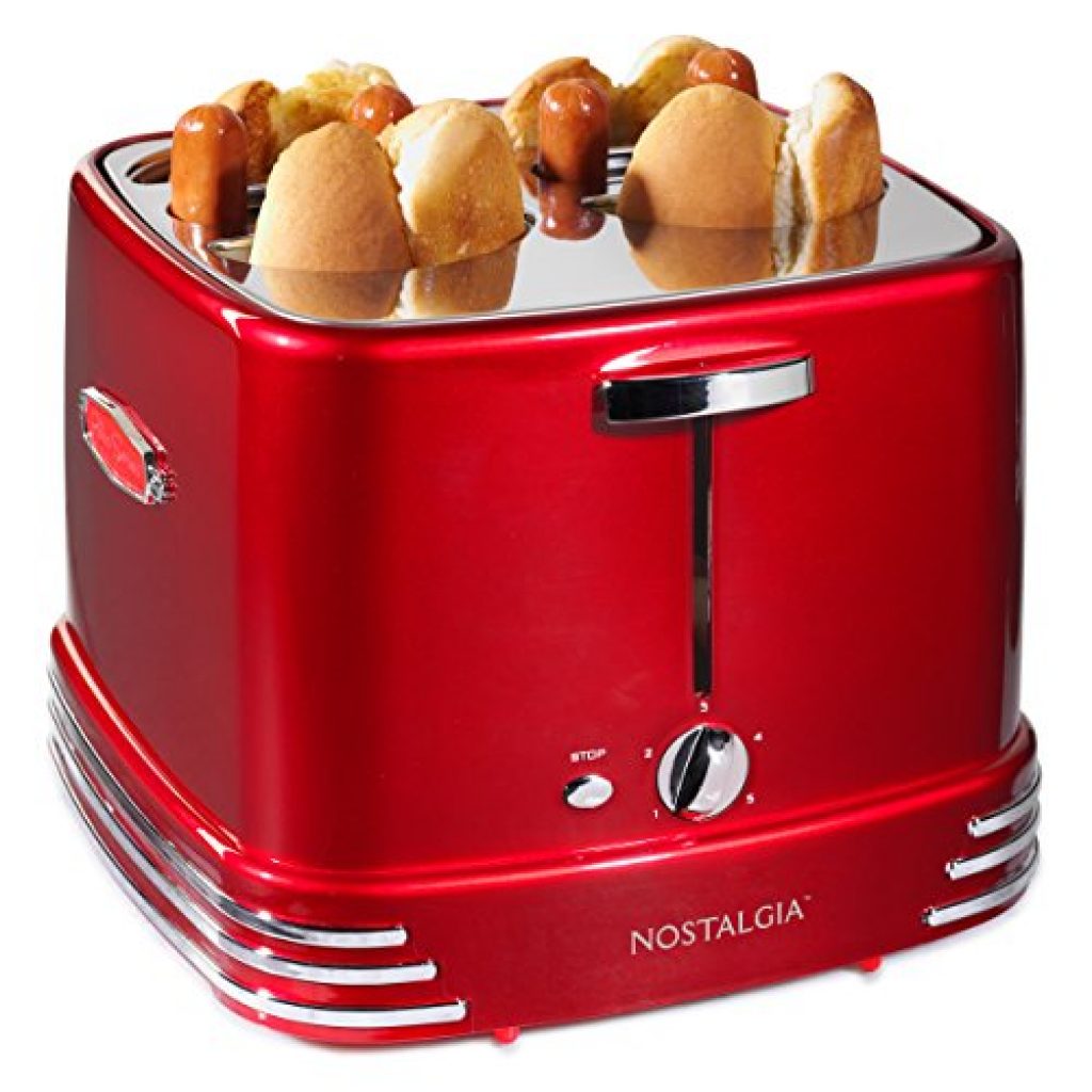 Retro Style Hot Dog Toaster w/ 4 Bun Slots All-in-One Appliance - Yinz Buy