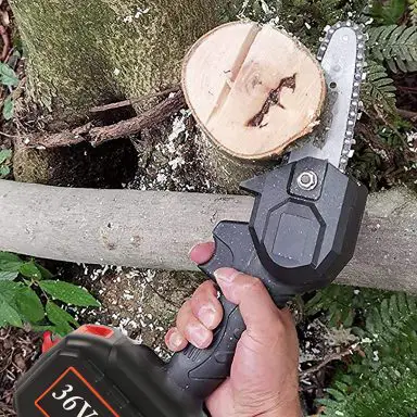 this is why you need a mini chainsaw outdoor limb cutting