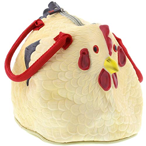 rubber chicken purse hen handbag novelty women's purse yinzbuy
