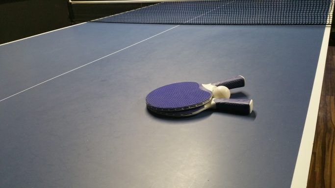table tennis official white lines