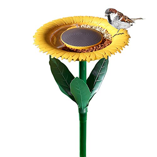 sunflower bird feeder and bath home backyard decor yinzbuy