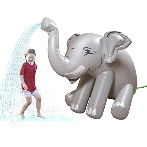 elephant sprinkler gofloats giant inflatable elephant for backyard summer fun yinzbuy
