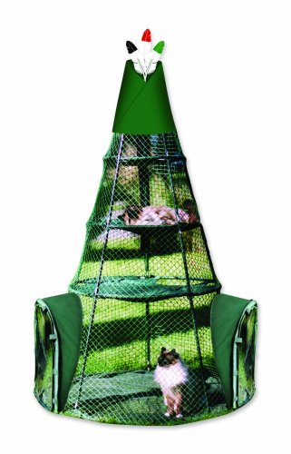 cat teepee kittywalk outdoor pet enclosure and climbing system yinzbuy