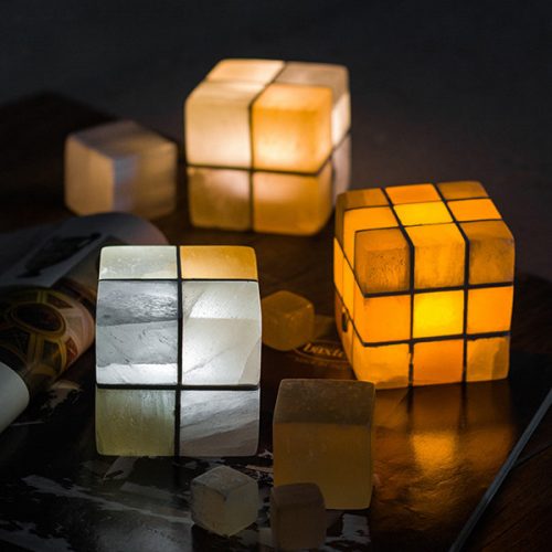 rubik's cube night light soft glow puzzle cube lamp yinzbuy
