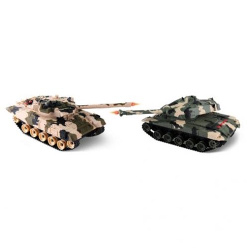 rc battling tanks set of 2 with infrared lasers and moving turrets yinzbuy