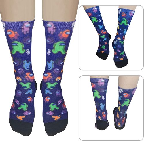 Details about   Among Us Game Pattern Socks ▪ Custom Men Women Stockings Warm Gift