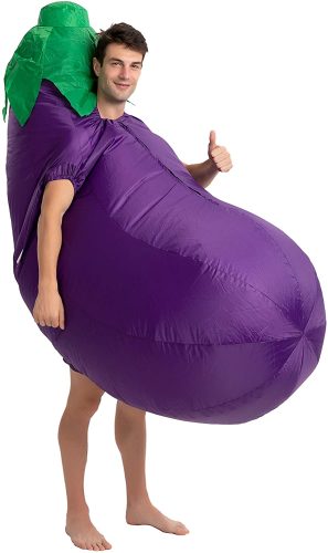 Eggplant and Peach Emoji Costume - Adult Couples Humor - Yinz Buy