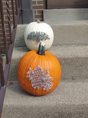 halloween pumpkin string art display at home yinzbuy