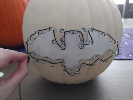 how to make pumpkin string art step 7 tie off end of border yinzbuy