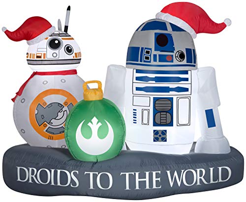 droids to the world inflatable christmas decoration with r2d2 and bb8 yinzbuy