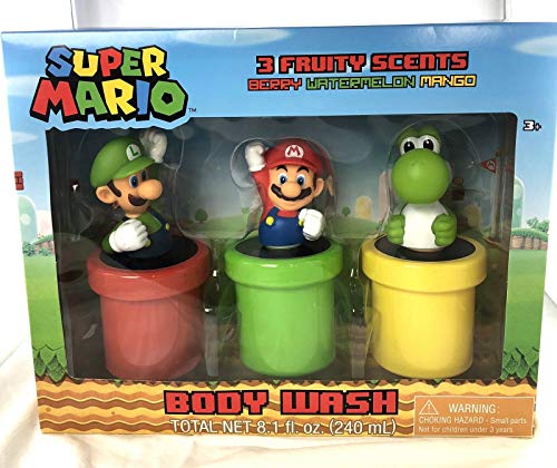 super mario body wash 3 pack mario luigi yoshi yinzbuy