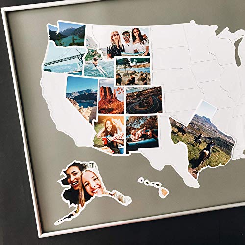 50 states photo map usa travel pictures memory holder yinzbuy