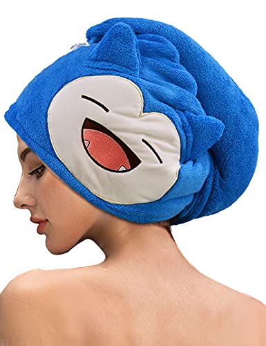 snorlax hair towel pokemon plush microfiber hair wrap towel yinzbuy