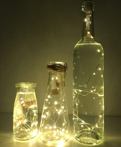 cork wine bottle lights rechargeable fairy string lights yinzbuy