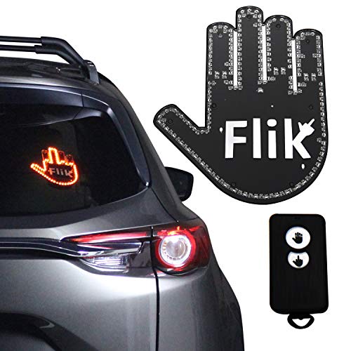 flik car light flip the middle finger or wave to drivers yinzbuy