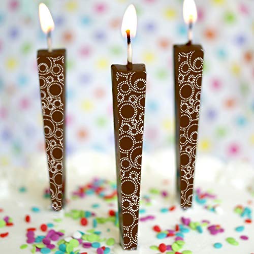 edible chocolate birthday candles let them eat cake set of 3 milk chocolate yinzbuy