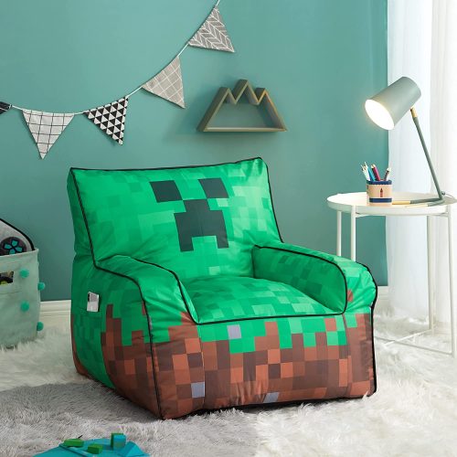 minecraft creeper bean bag chair for video game minecraft bedroom yinzbuy