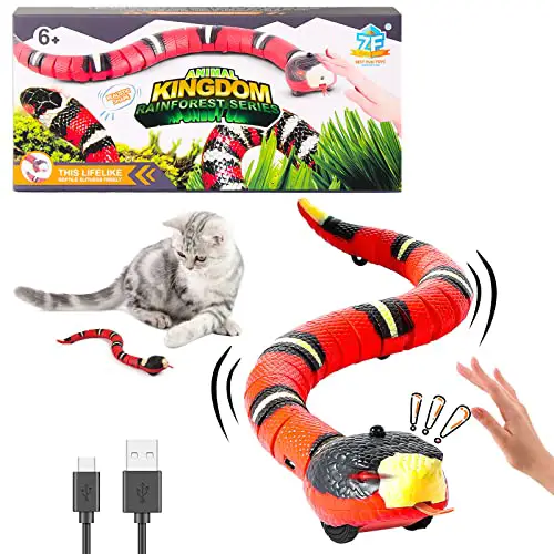 snake cat toy electric smart sensing pet toy with realistic motion yinzbuy