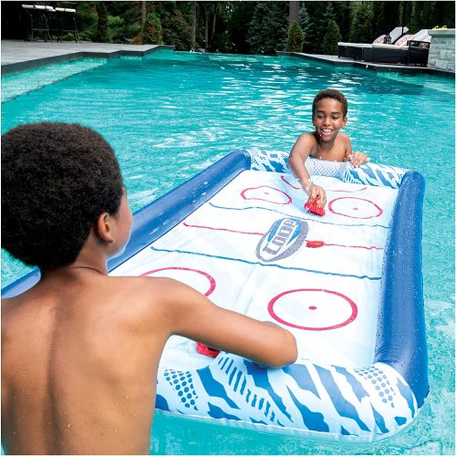 inflatable air hockey table pool float toy for summer fun yinzbuy