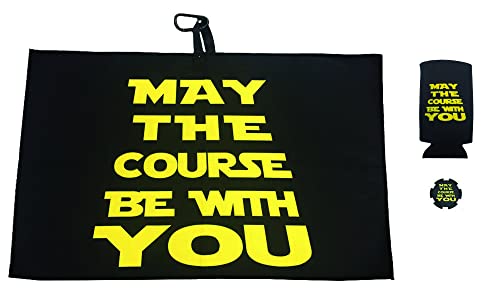star wars golf towel may the course be with you slim can koozie and ball marker poker chip yinzbuy