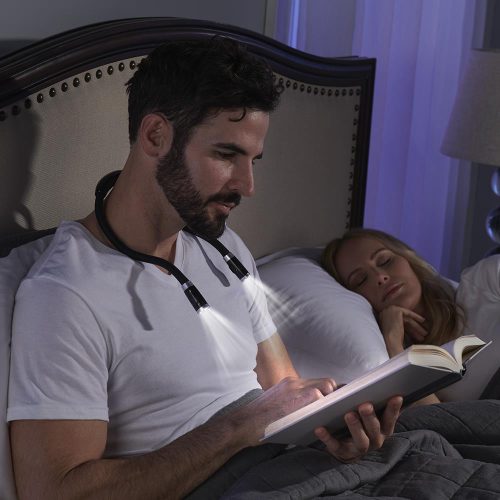neck reading light wearable led light for reading in bed yinzbuy