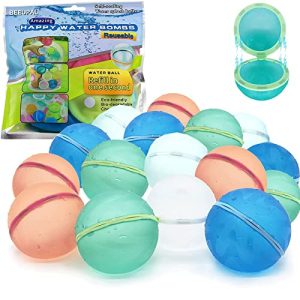 reusable water balloons magnetic refillable silicone water bombs for kids and adults yinzbuy
