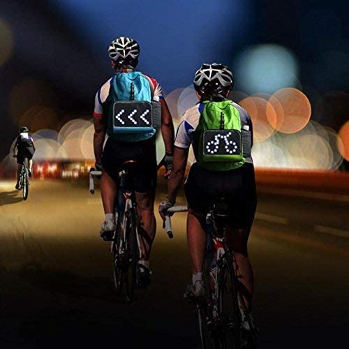 led turn signal backpack for bike safety at night yinzbuy