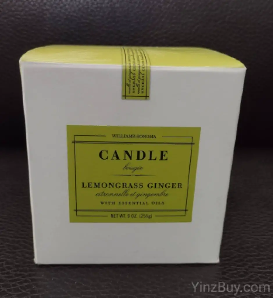 luxury scented candle williams sonoma lemongrass ginger copyright yinzbuy