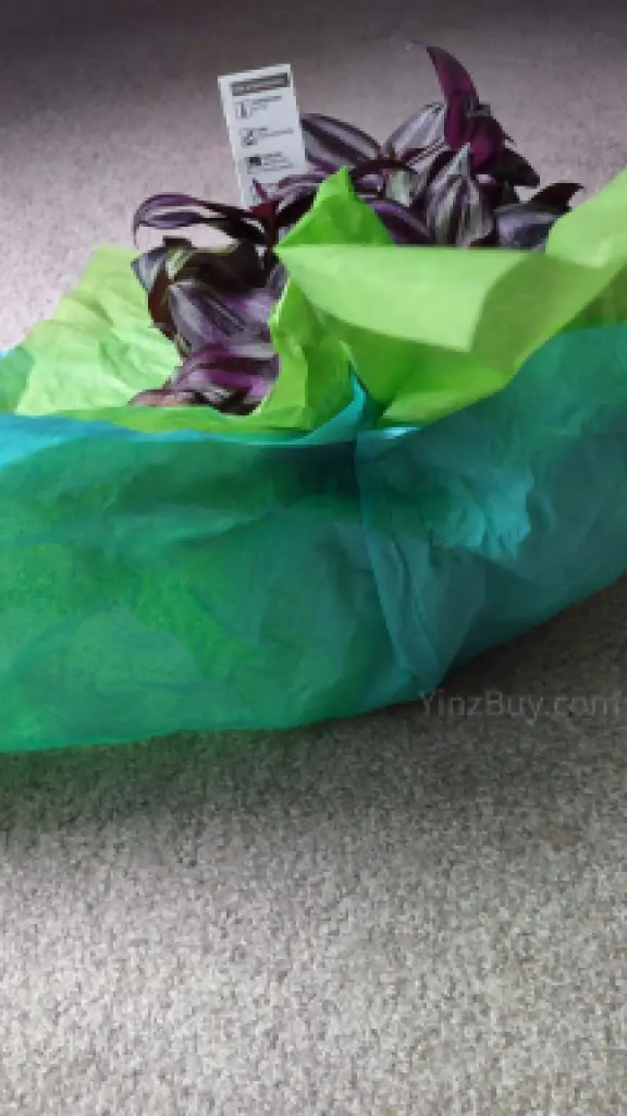 how to wrap a large planted pot step 6 add creases or folds as desired copyright yinzbuy